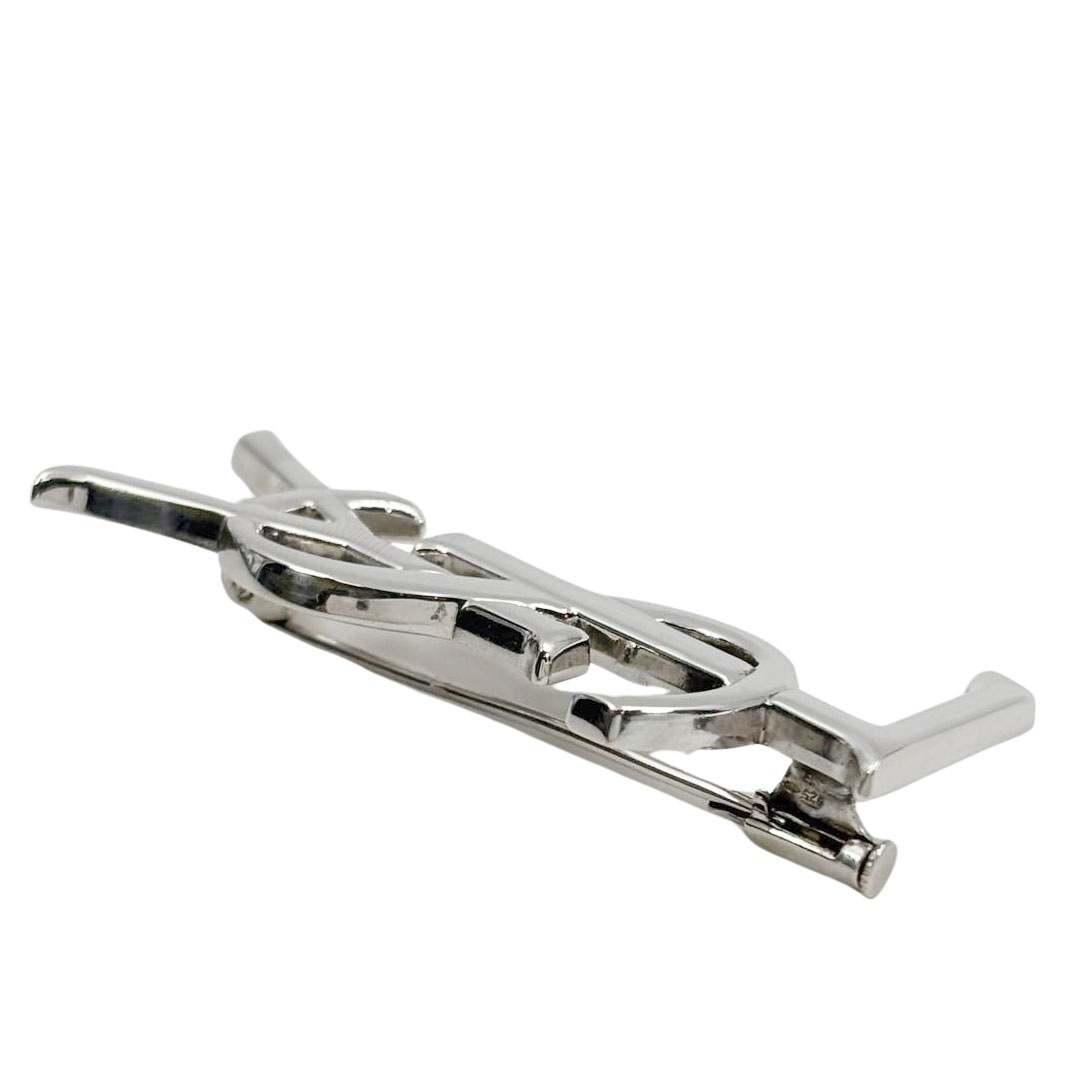 Yves Saint Laurent イヴサンローラン カサンドラ ブローチ YSLロゴ