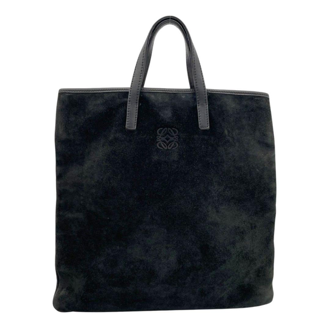 s*f様 LOEWE ロエベ アナグラム スエード レザー トートバッグ ボスト