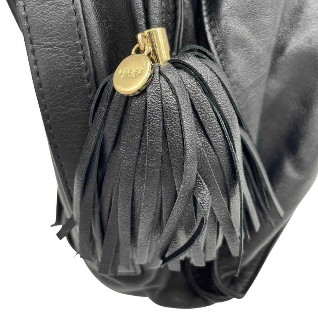 LOEWE ロエベ フラメンコ30 巾着 ショルダーバッグ タッセル フリンジ