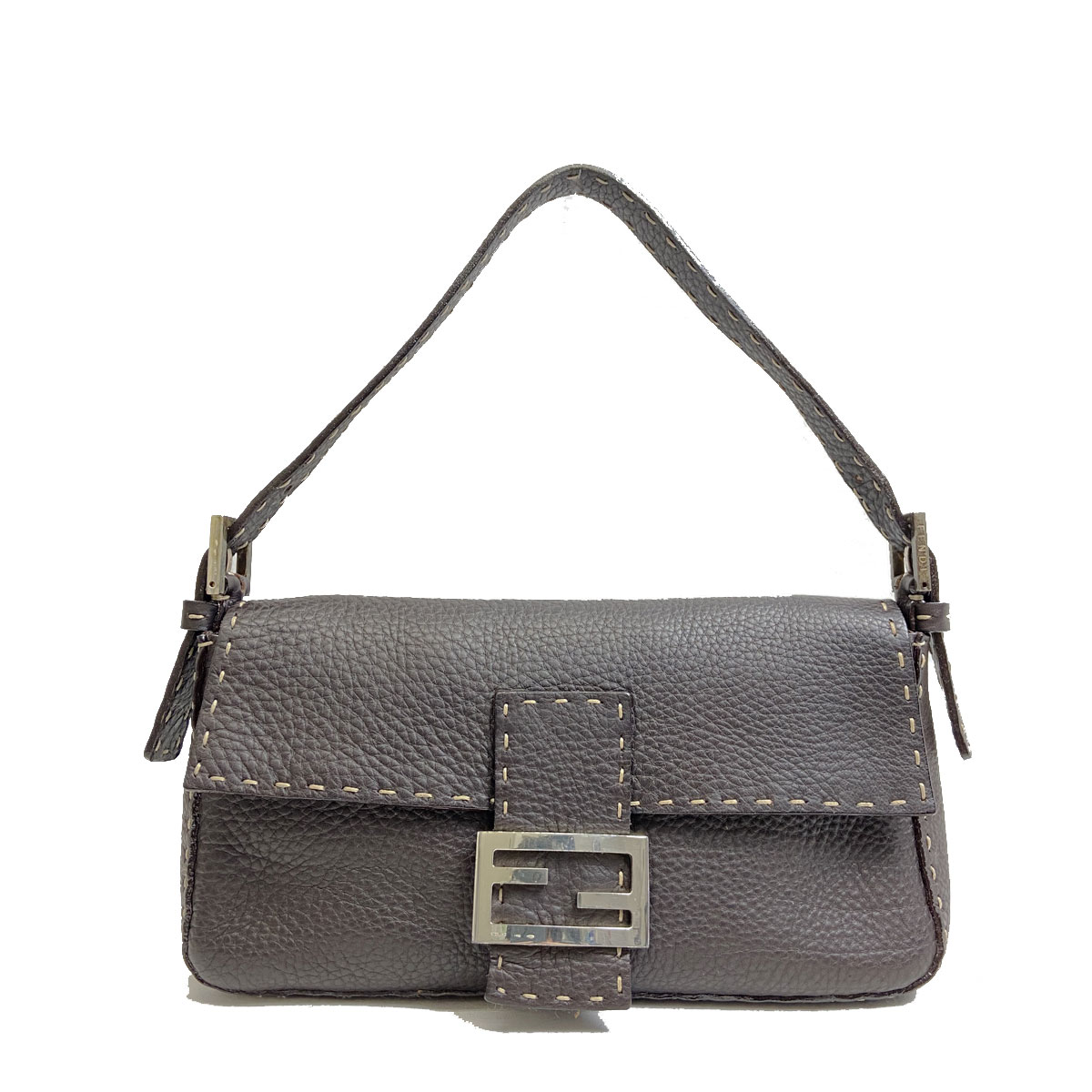 FENDI フェンディ マンマバケット ハンドバッグ セレリア レザー SV925