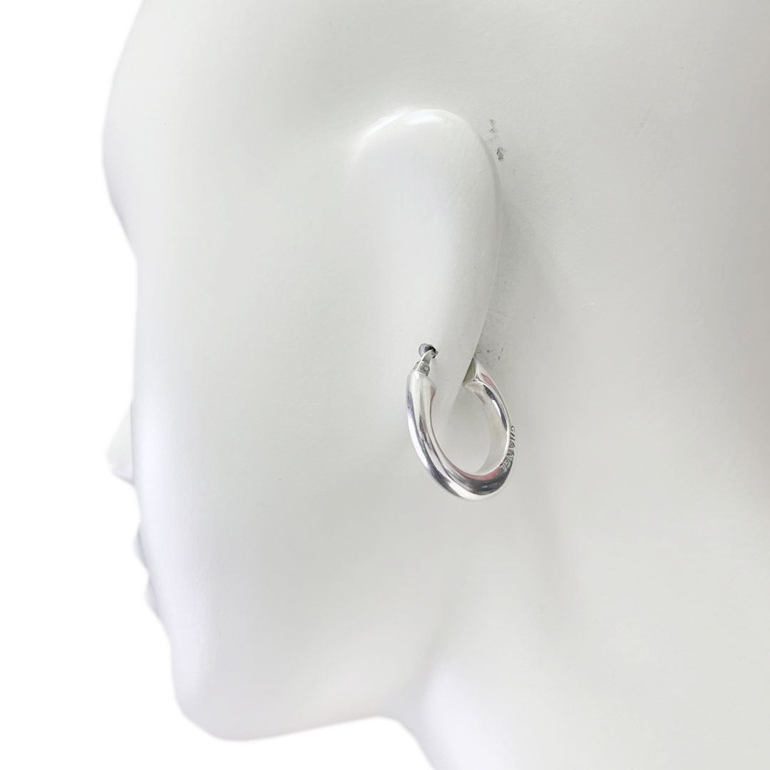 CHANEL シャネル フープピアス ロゴ 925 シルバー ヴィンテージ