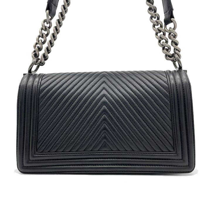 CHANEL シャネル ボーイシャネル チェーンショルダーバッグ Vステッチ