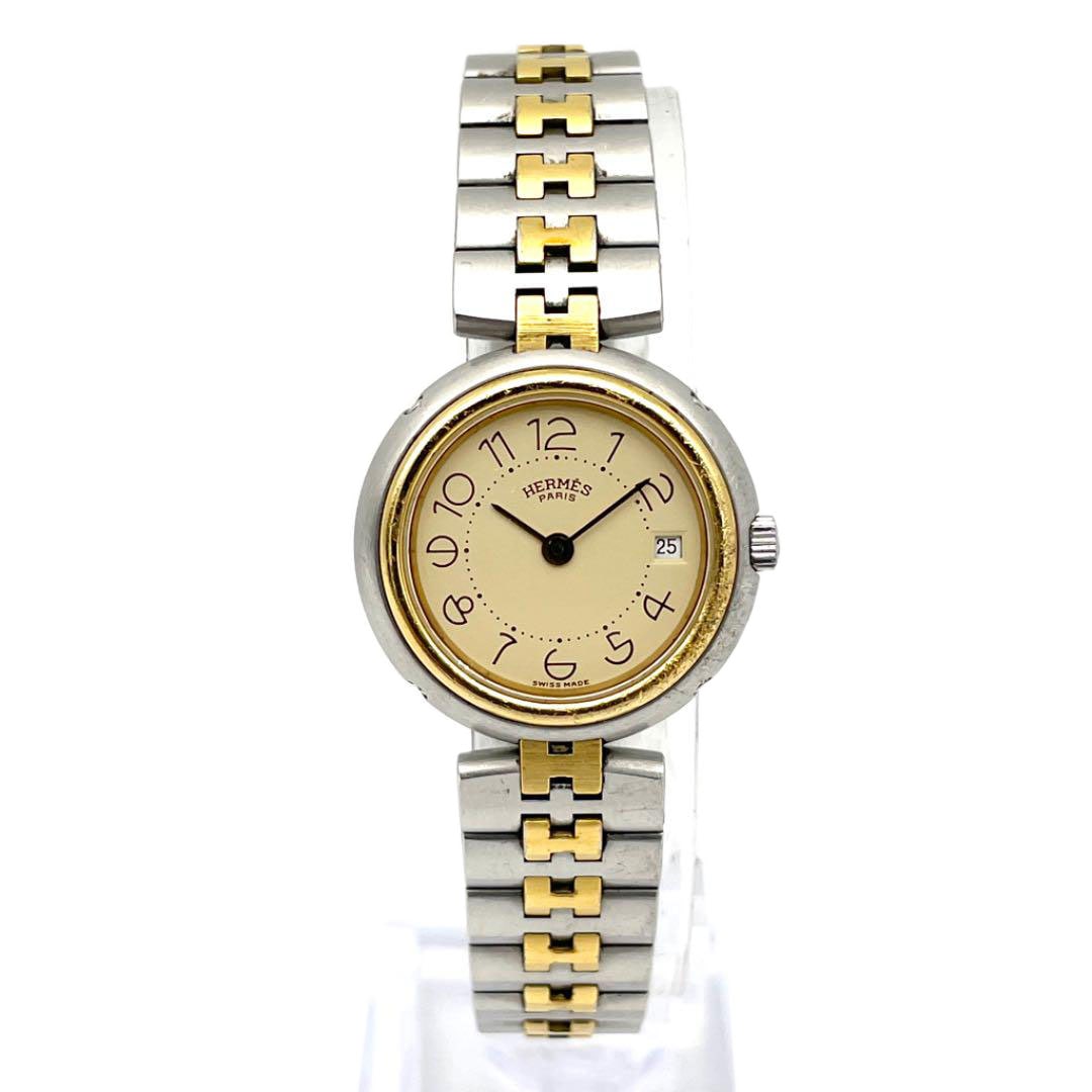 HERMES エルメス レディース腕時計 プロフィール クオーツ ゴールド