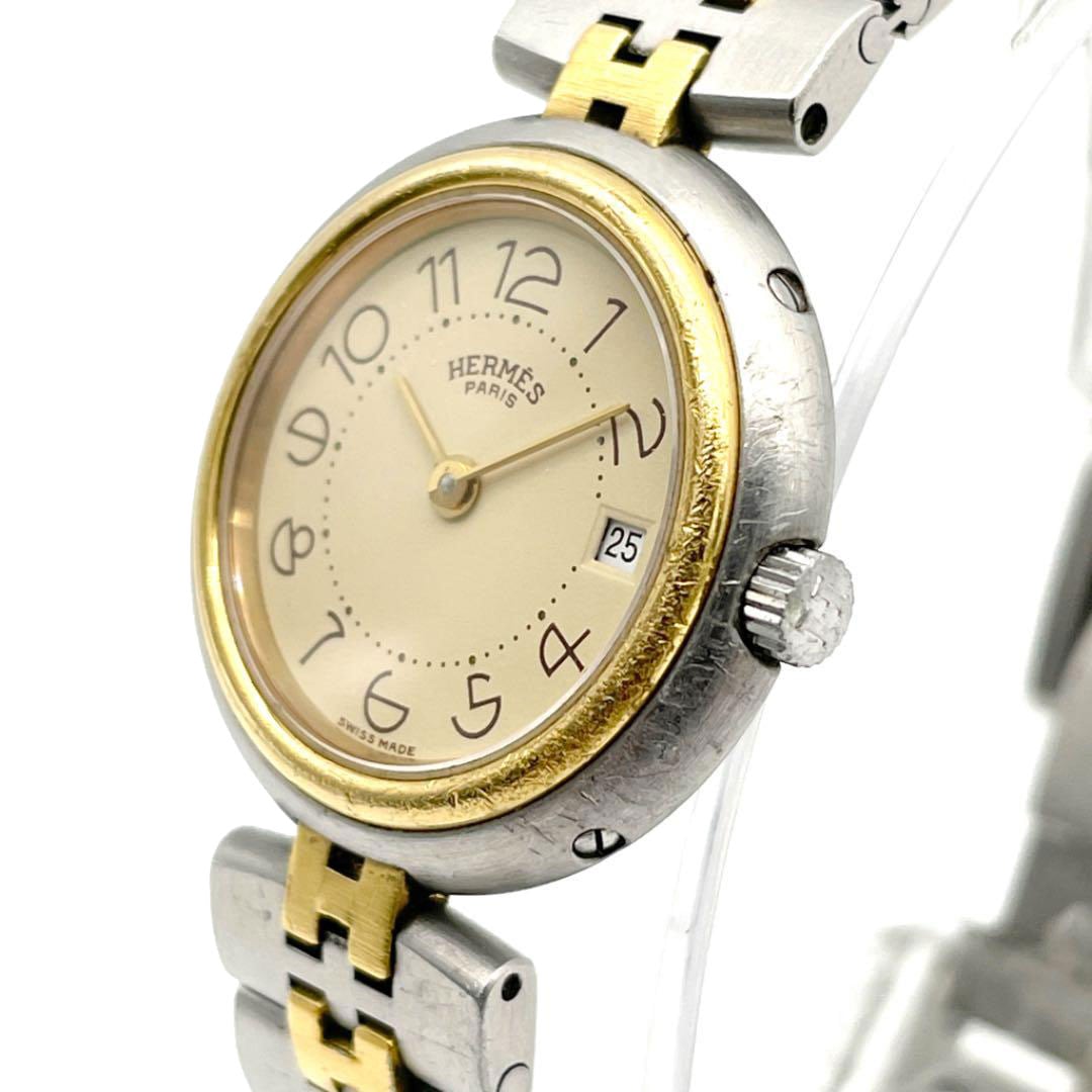 HERMES エルメス レディース腕時計 プロフィール クオーツ ゴールド