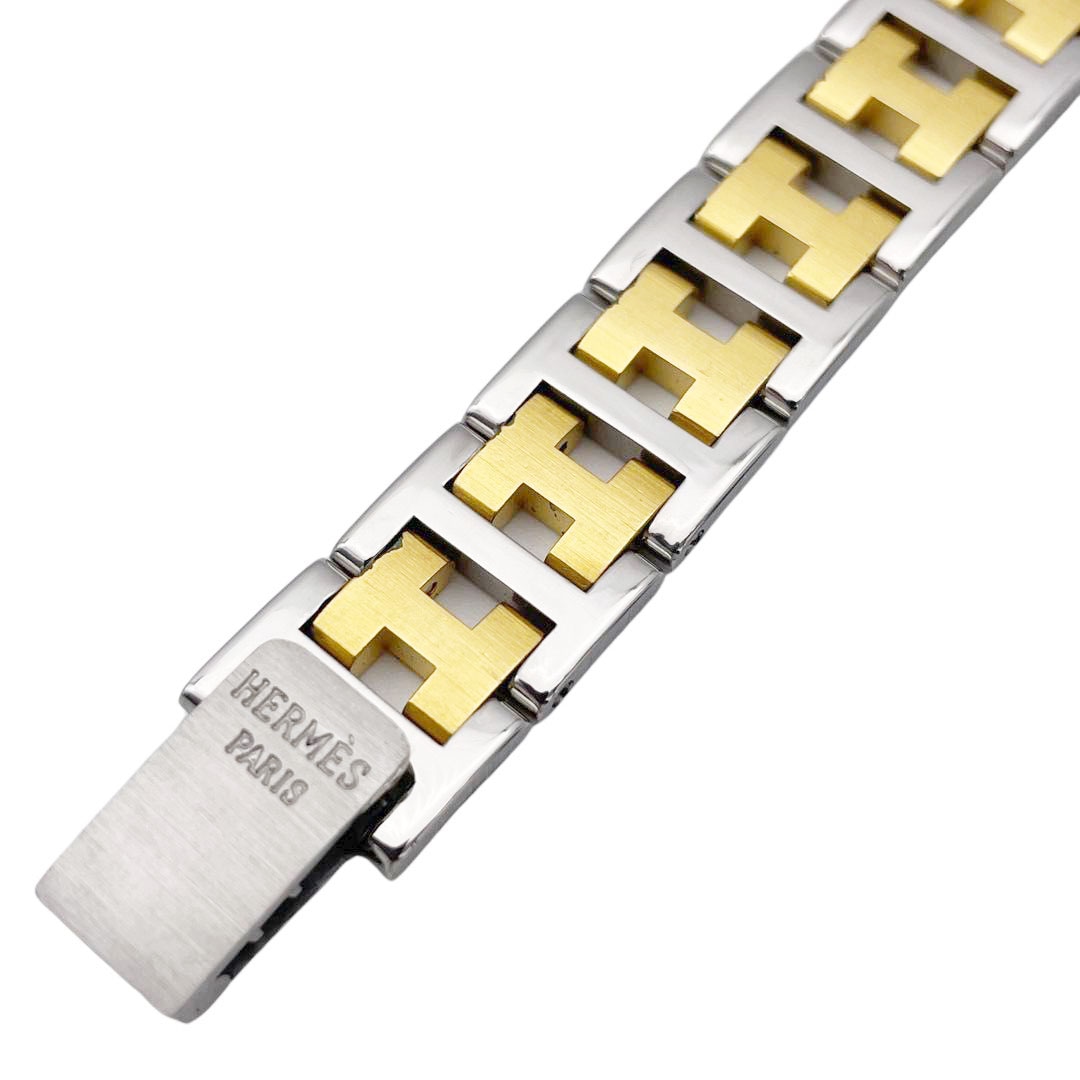 HERMES エルメス レディース腕時計 クロアジュール QZ SS コンビ
