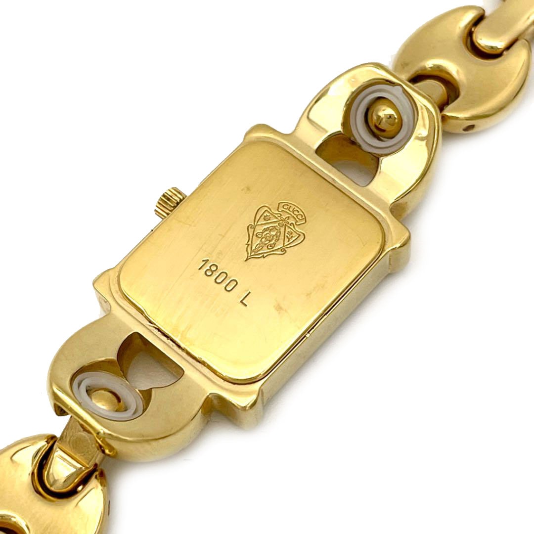 GUCCI グッチ レディース腕時計 チェンジベルト QZ GP レザー ゴールド