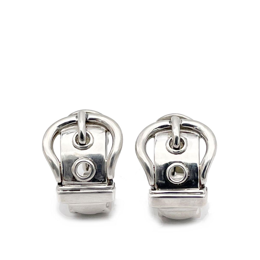 HERMES エルメス イヤリング ブックルセリエ ベルトモチーフ 925