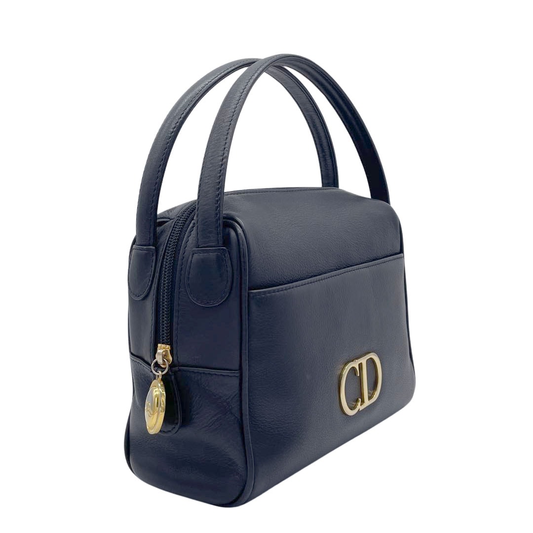 Christian Dior クリスチャンディオール ハンドバッグ CDロゴ レザー