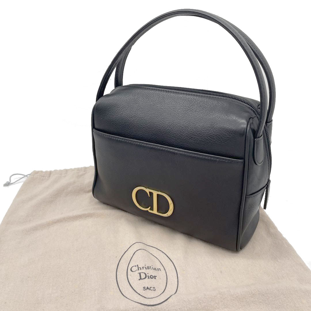 Christian Dior クリスチャンディオール ハンドバッグ CDロゴ レザー