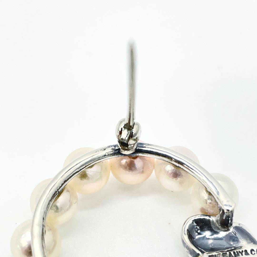 TIFFANY ティファニー ブローチ パール リボン 750（K18YG） SV925 5.9