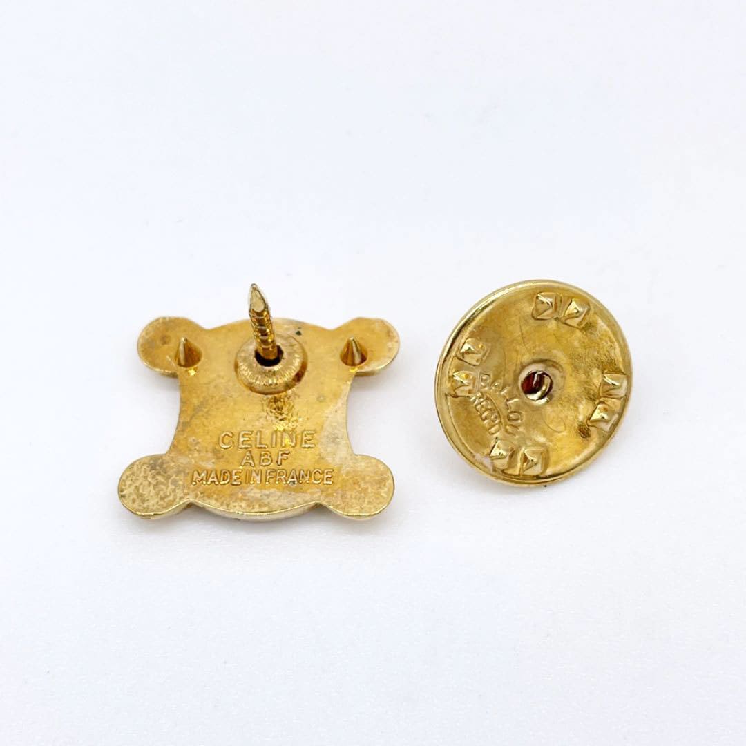 CELINE セリーヌ ラインストーン ピンブローチ3点 凱旋門 トリオンフ