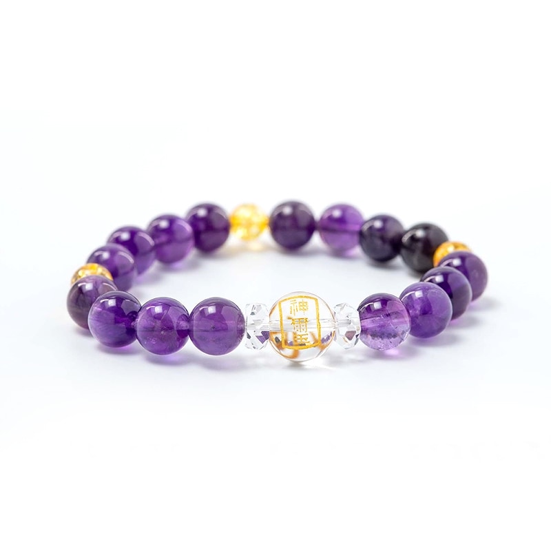 幸運体質になる！アメジスト＆シトリン パワーストーンブレスレット