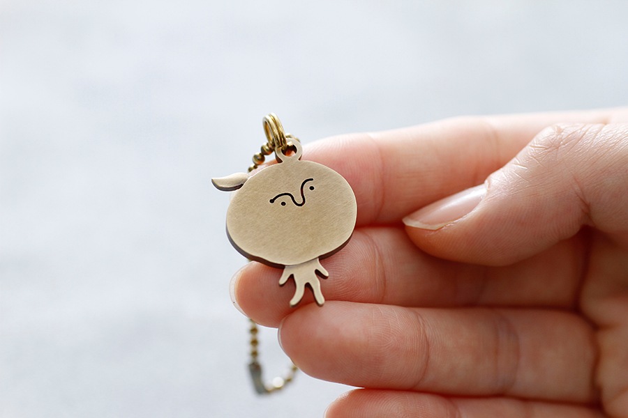 真鍮キーホルダー こぞう | 闇月創房 【 北海道 スロウなお買い物