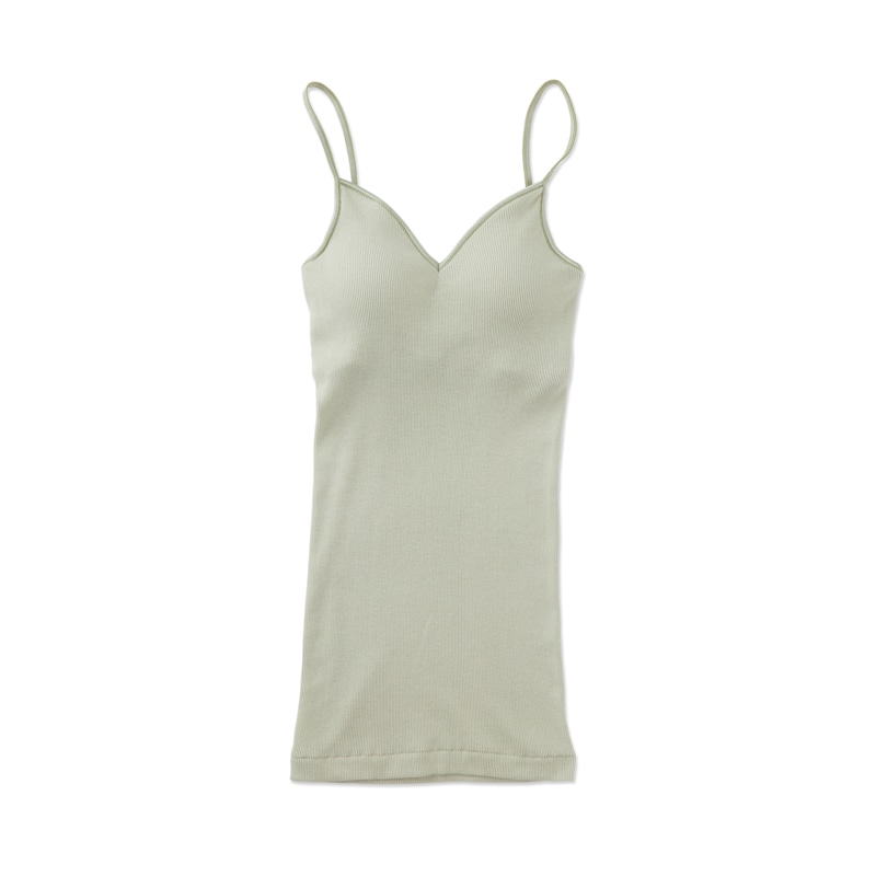 コットンシルクリブ ブラパットキャミソール | インナーウェア