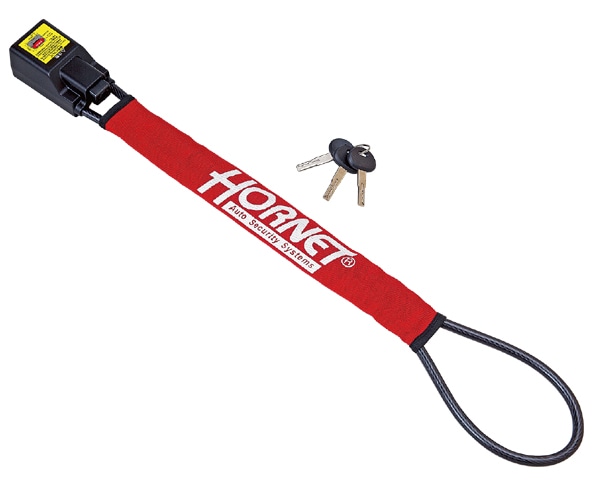 加藤電機 HORNETメタルワイヤー式ハンドルロック LH-3SR | ハンドル