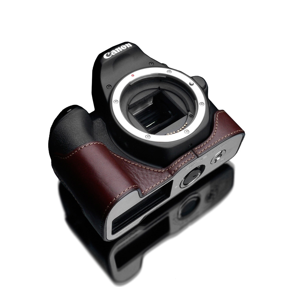GARIZ Canon EOS Kiss X9用 本革カメラケース XS-CH200DBR ブラウン