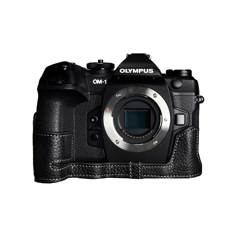 TP Original OM SYSTEM OM-1 用 ボディーハーフケース ブラック