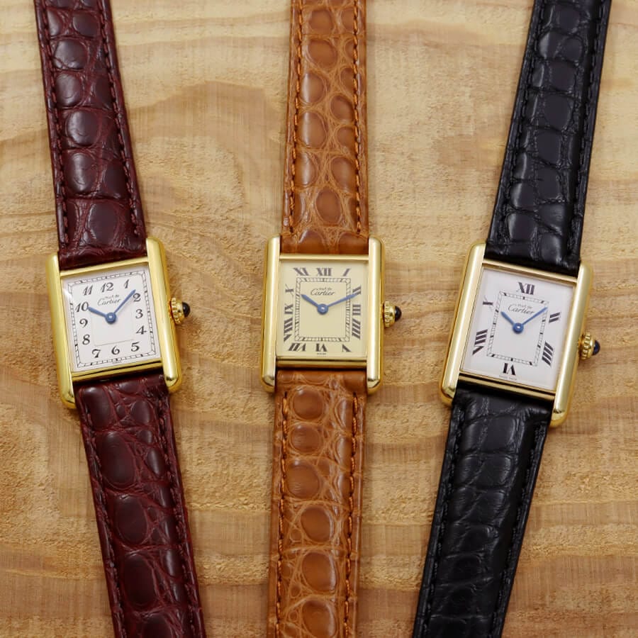 革ベルト カシス アリゲーターレザー カルティエ SMサイズ対応 接続幅