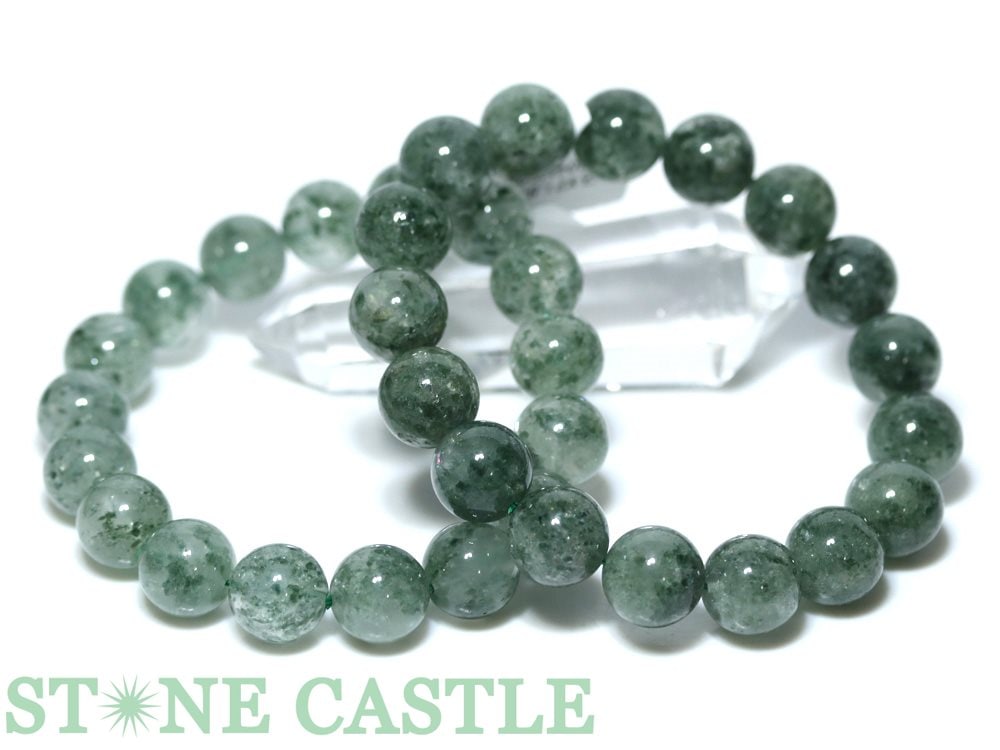 ☆高品質☆【ブレスレット】モスグリーンガーデンクォーツ (約12～12.5