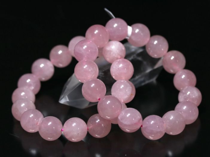 ☆高品質☆【ブレスレット】ディープローズクォーツ (3A) (約12.5