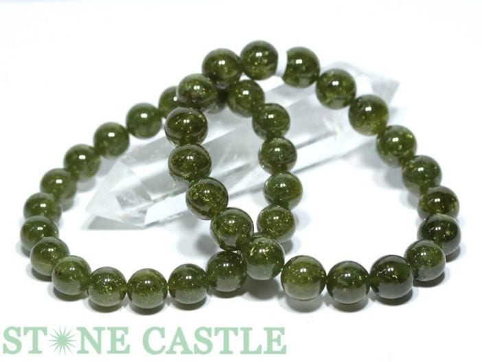 ☆高品質☆【ブレスレット】グリーンガーネット (3A) (約12～12.5mm