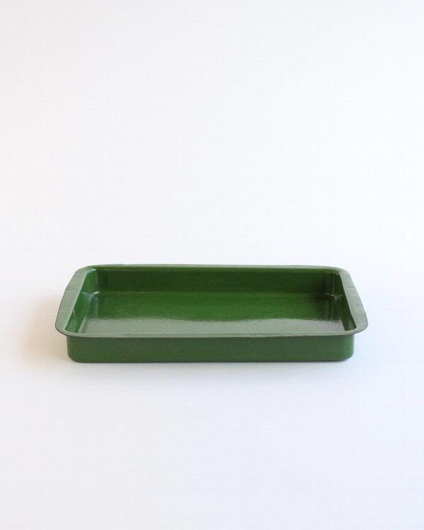 ホーロートレイ M グリーン