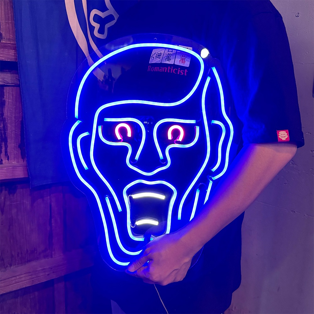 鷹の爪限定】［PDSxneoneon］あいつのネオンサイン / BLUE | 全商品