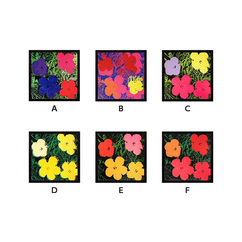 アンディ・ウォーホル | ポスター Flowers 額装付き| 森美術館