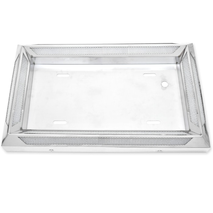 大型トラック 汎用 24V アクリル ステンレス ナンバーフレーム LED 16