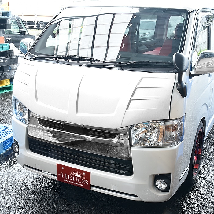 HELIOS 200系ハイエース 標準 FRP バッドフェイス ダクト ボンネット