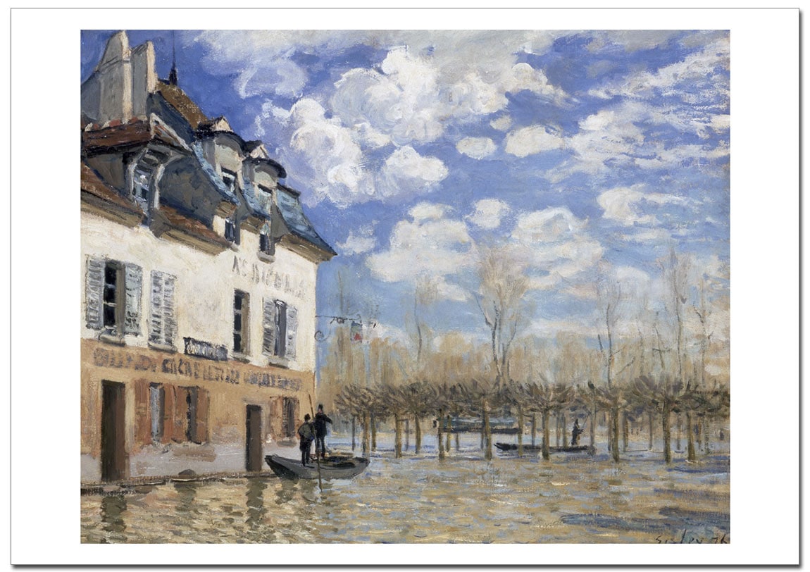 アルフレッド・シスレー Boat in the Flood at Port Marly ジクレー