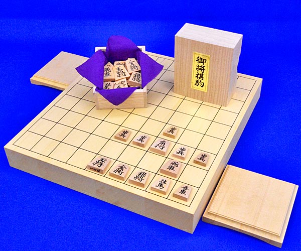 将棋セット ヒバ1寸5分卓上将棋盤セット(将棋駒黄楊上彫駒) | 卓上将棋