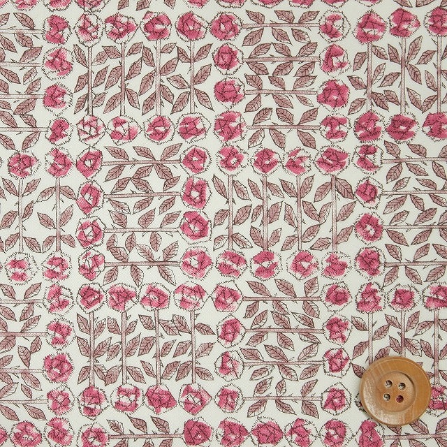 リバティプリント タナローン（Sleeping Rose スリーピング・ローズ