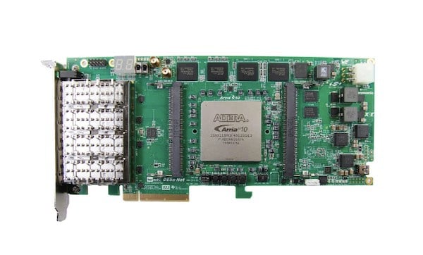 Terasic's DE5a-Net-DDR4 Arria10 FPGA Development Kit for High
