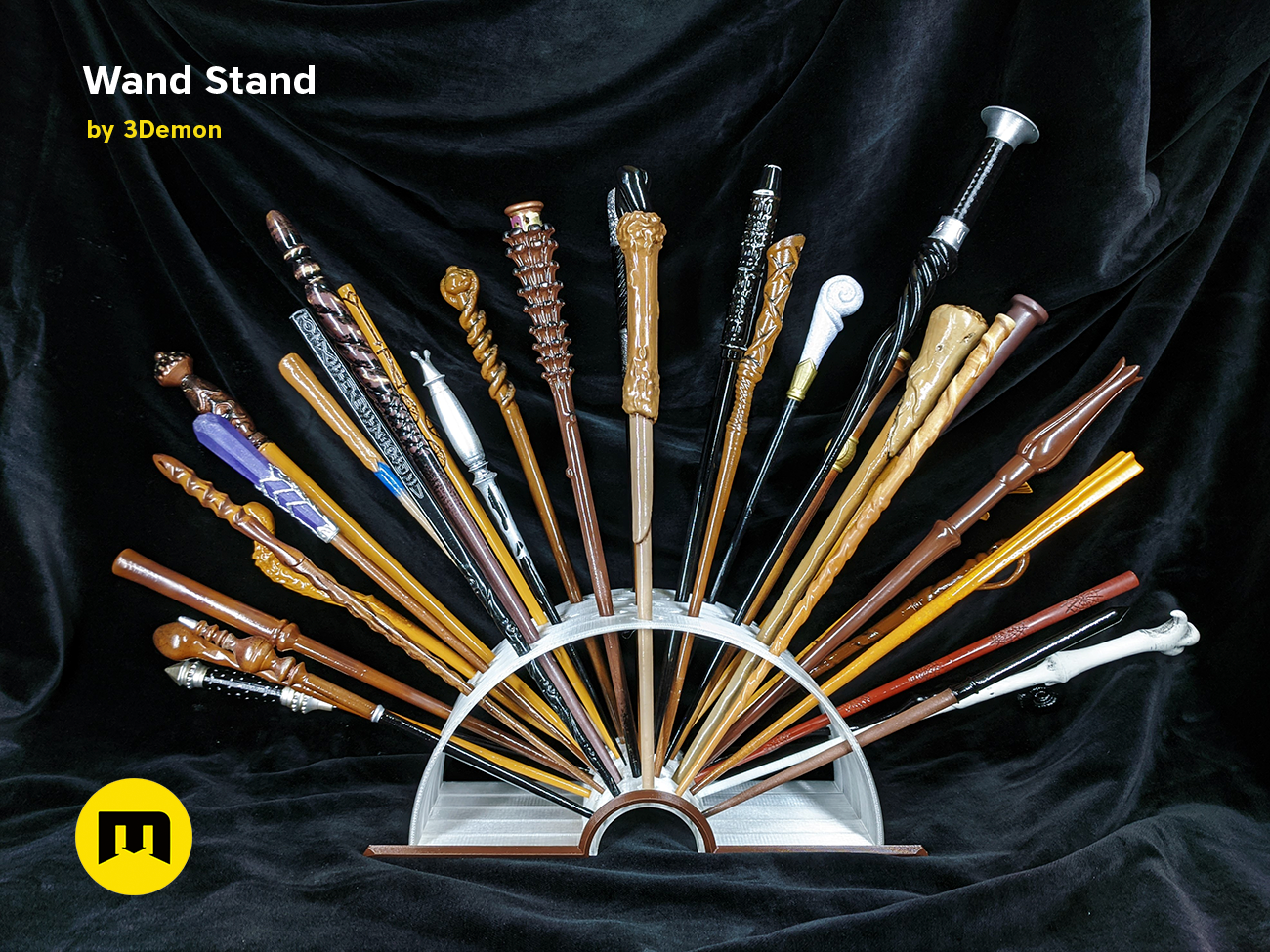 Open Book Harry Potter Wands Stand - Free 3D Print Model - MakerWorld