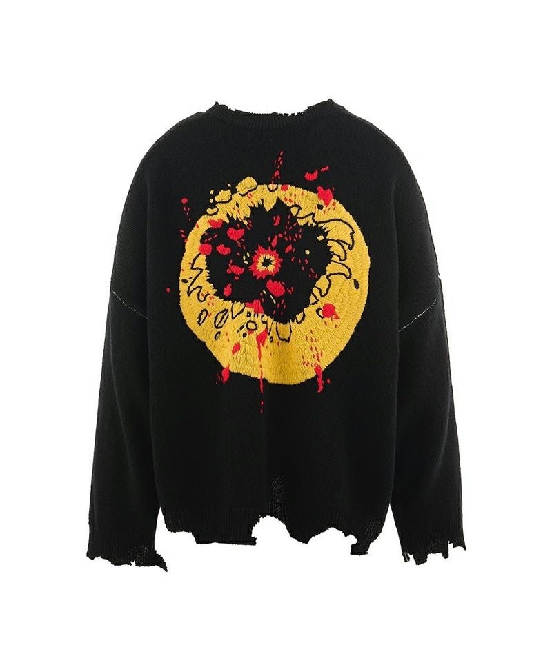 SAINT MICHAEL＞CP_CREW KNIT / SMILE / BLACK | MAKES ONLINE STORE