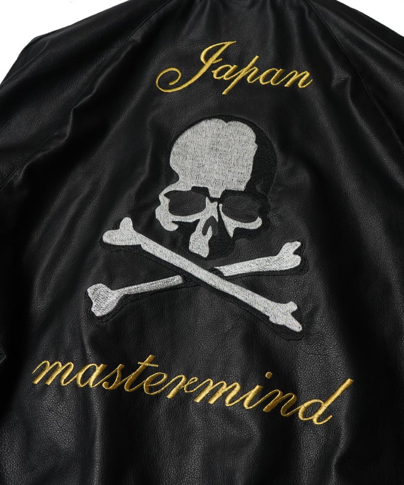 MASTERMIND WORLD＞VERSITY LEATHER JACKET | MAKES ONLINE STORE