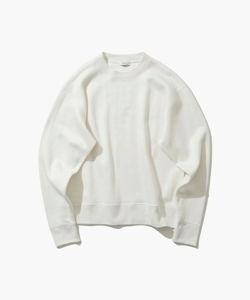 ATON＞LINEN JERSEY LONG SLEEVE PULLOVER | MAKES ONLINE STORE