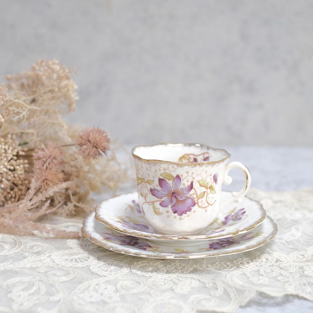 アンティーク ティーカップ＆ソーサー トリオ イギリスの通販