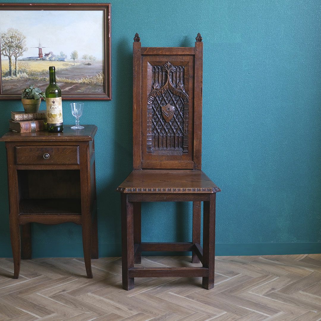 アンティークベッドサイドサイドキャビネット フランス ナイトテーブル