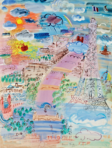 Paris and the Eiffel Tower, 1936 | ラウル・デュフィ Raoul Dufy