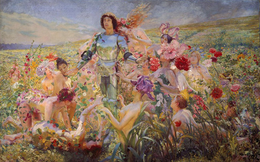 花の騎士 The knight with the flower nymphs. | ロシュグロッス