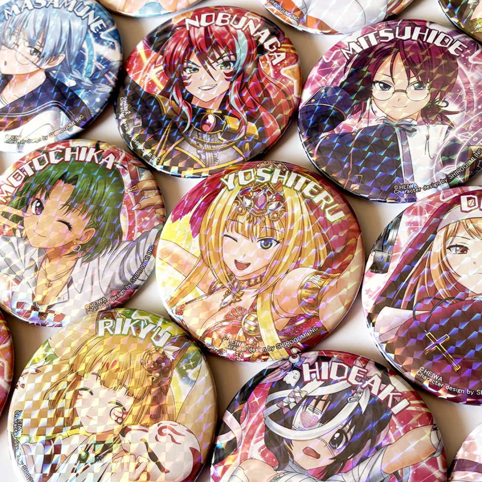 戦国乙女 おおきめ缶バッジ【コンプリートセット】 | キュイン萌ーる