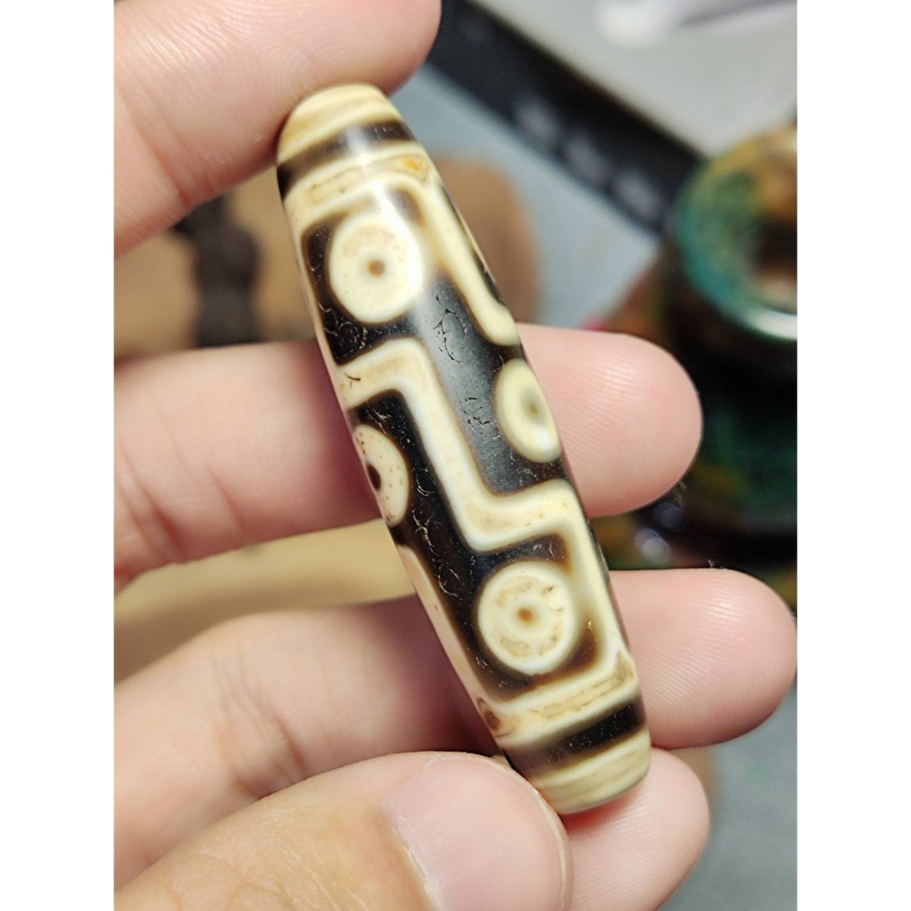 老山腳至純老牙黃九眼天珠yzi398 - 老山腳天珠Dzi beads - iOPEN Mall