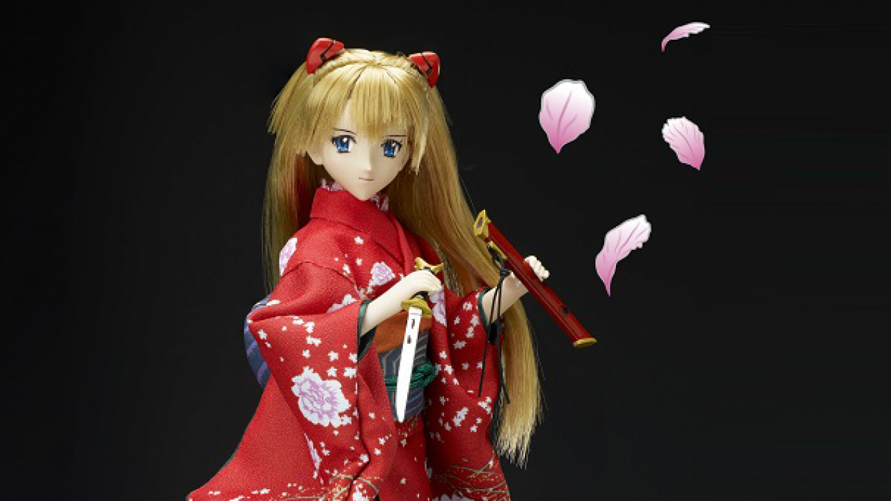 ヱヴァンゲリヲンと日本刀展』の世界から、式波・アスカ・ラングレーが