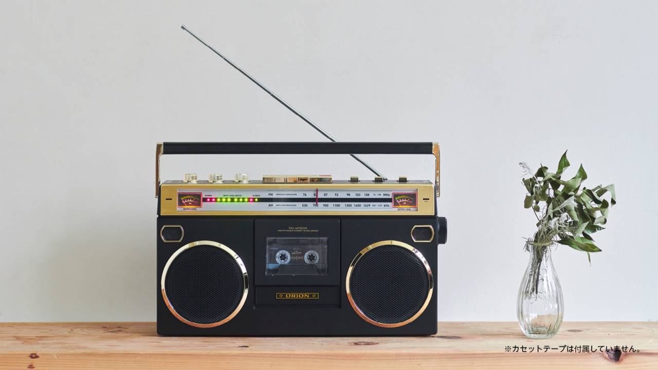 Bluetooth機能も搭載！80年代に大流行したラジカセを再現「ORION