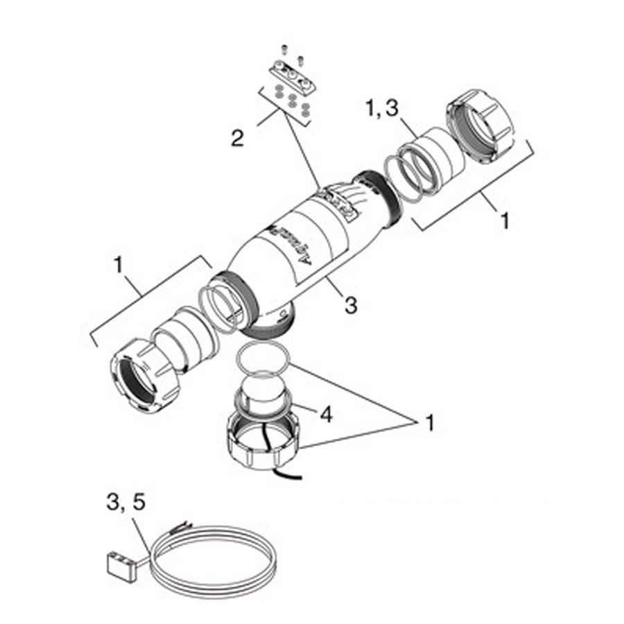Jandy/Zodiac - Sanitizer Parts - Aquapure 3-Port Cell 2