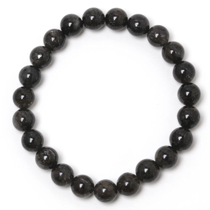 珍しい本当のブラックルチルクォーツ - 石の音ブログ