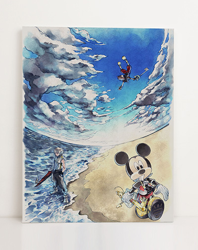 オフィシャルショップ限定】キングダム ハーツ アートキャンバス