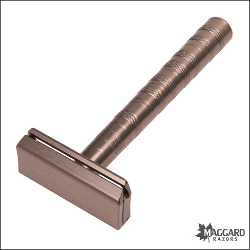 Henson Shaving AL13-M Tan Machined Aluminum DE Safety Razor